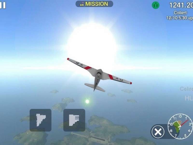 Jeera Glider Ace gameplay screenshot showing aircraft over Indian landscape